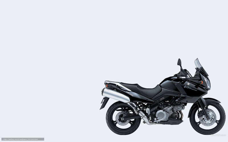 Black Suzuki V-Strom Motorcycle — Neutral
