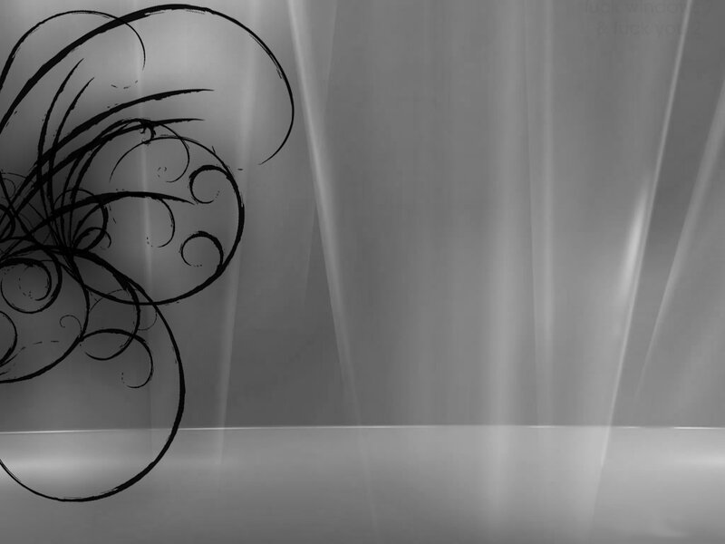 Black Swirls on Gray Background