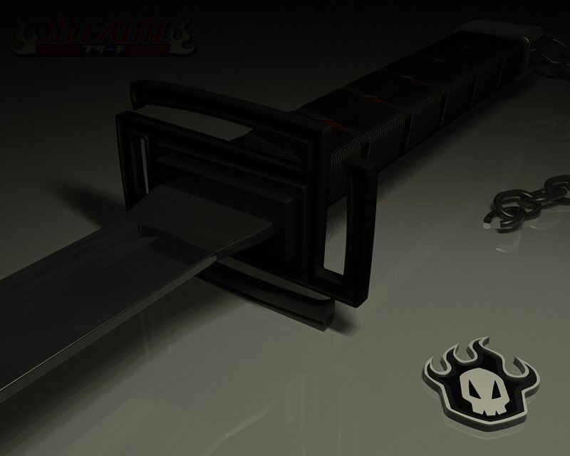 Black Sword with Chain