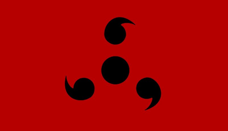 Black Symbol on Red — Vector Art