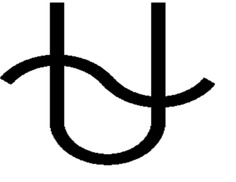 Black Symbol on White