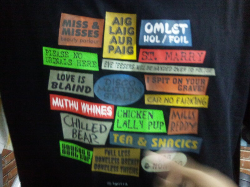 Black T-shirt with Stickers