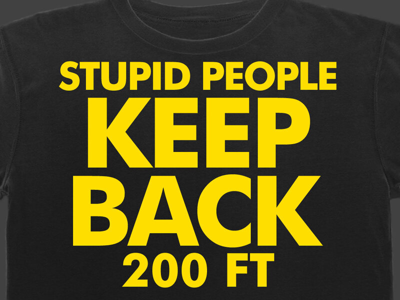 Black T-shirt with Text