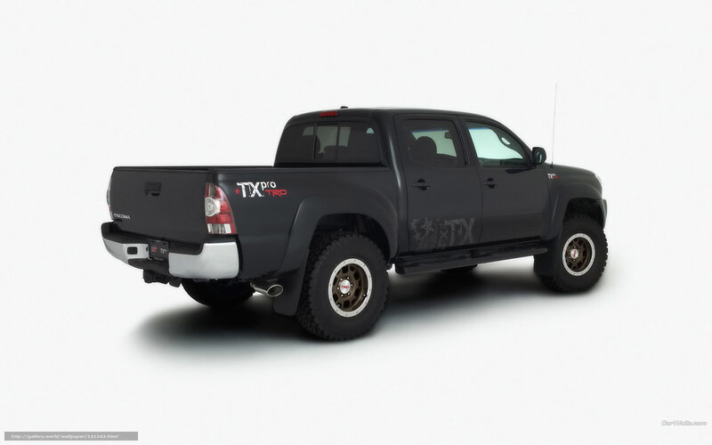 black tacoma pickup truck