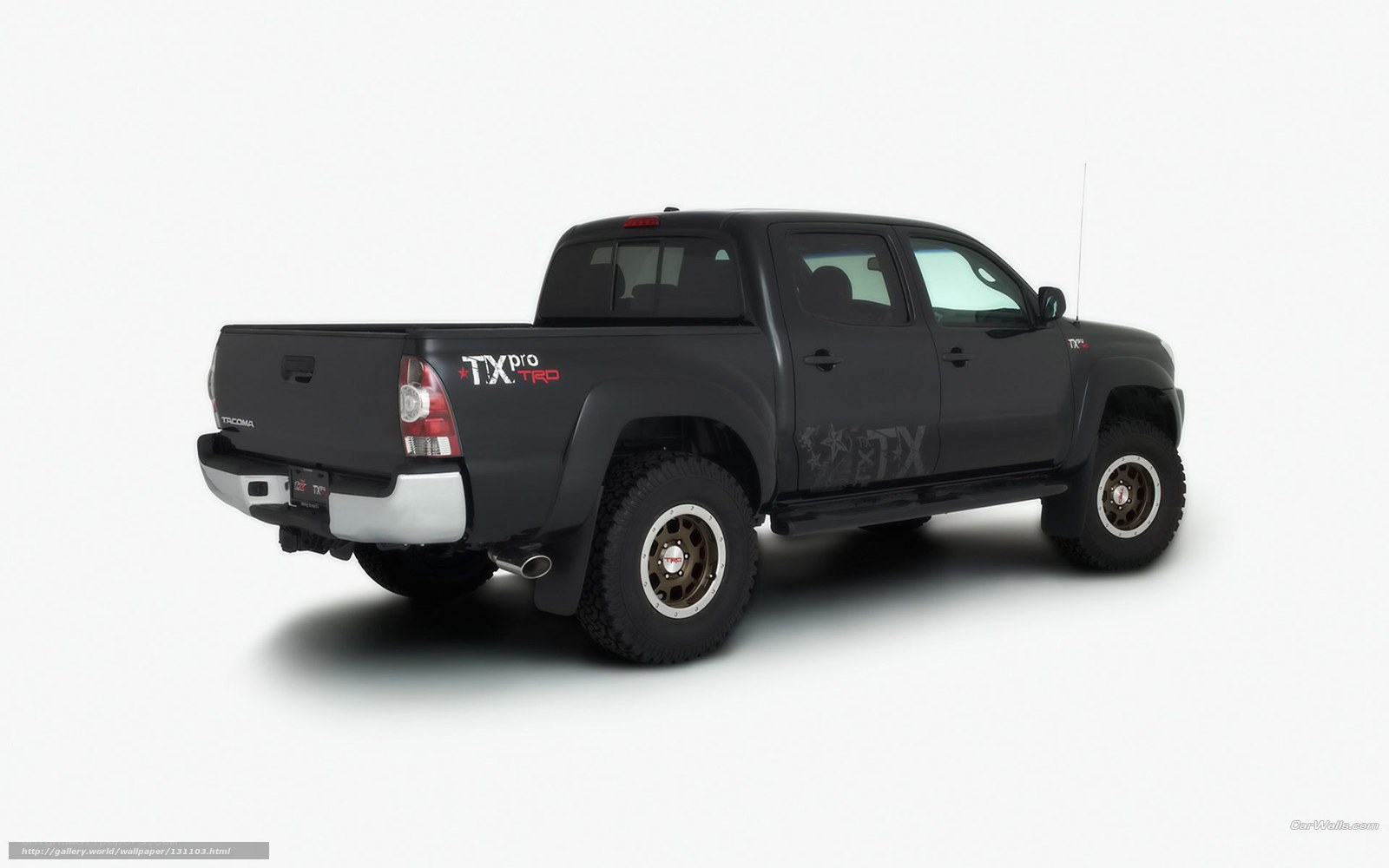 black tacoma pickup truck
