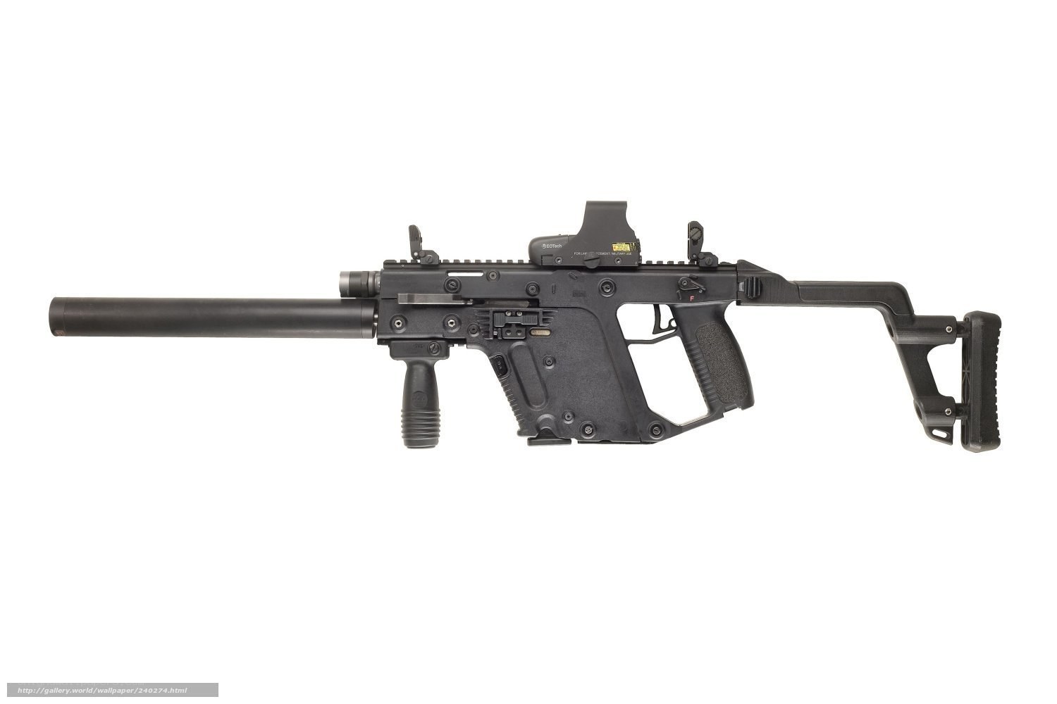 Black tactical rifle