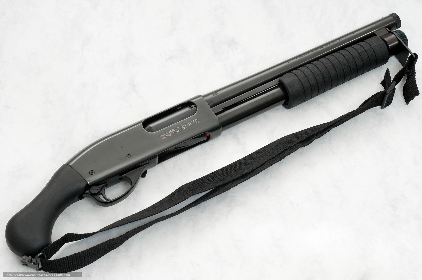 black tactical shotgun