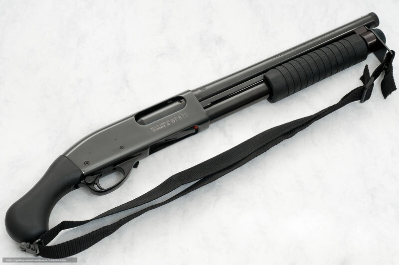 Black Tactical Shotgun — Neutral, Photograph
