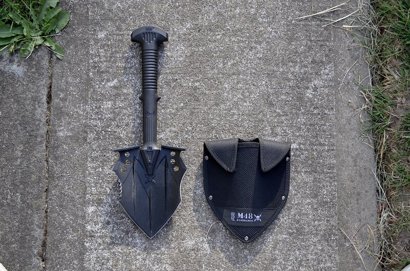 Black Tactical Shovel