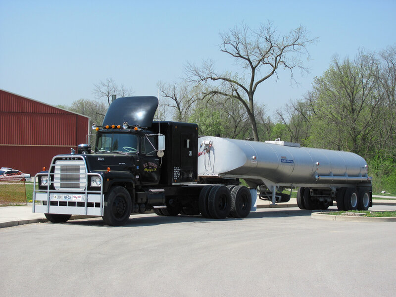 Black Tanker Truck — Calm