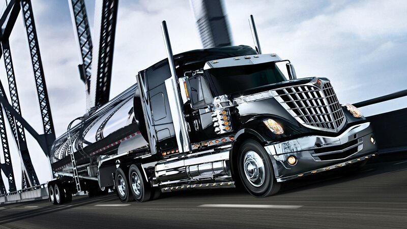 Black Tanker Truck — Dramatic