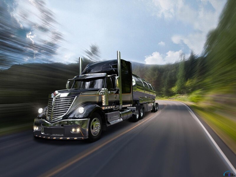 Black Tanker Truck — Dynamic