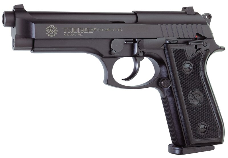 Black Taurus pistol