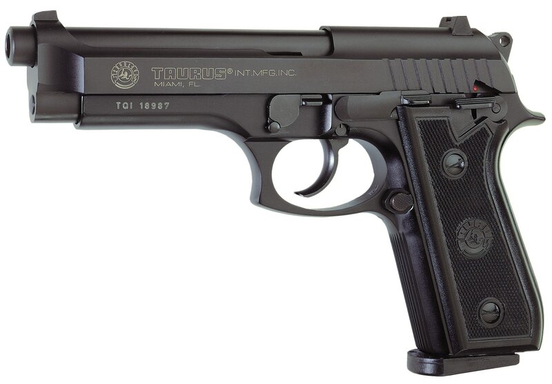 Black Taurus pistol