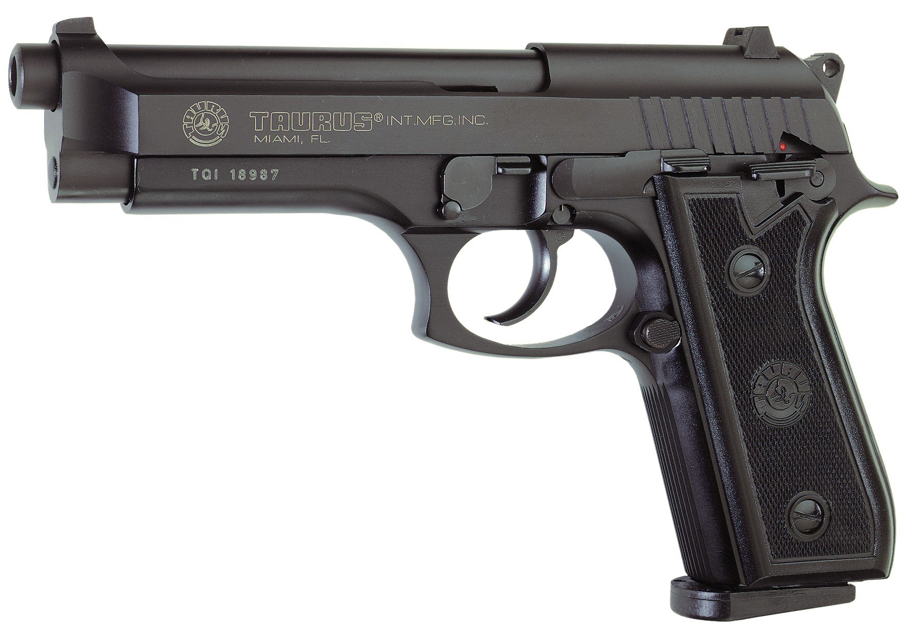 Black Taurus pistol