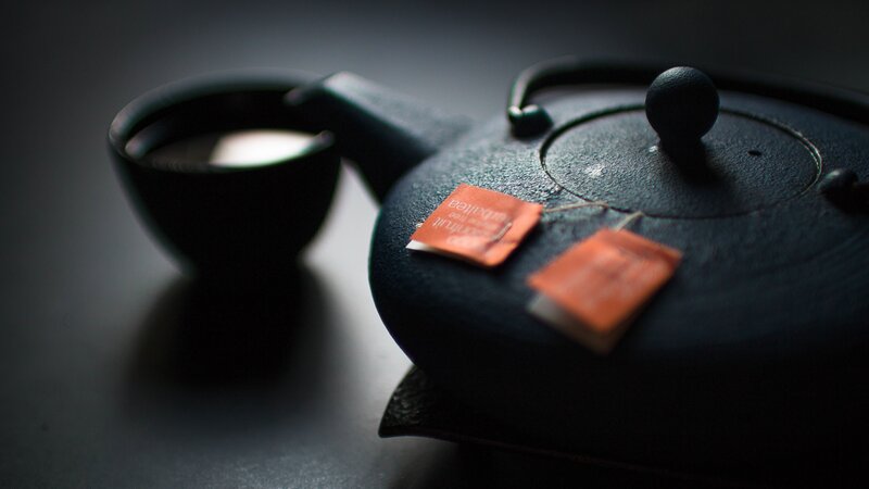 Black Teapot and Cup