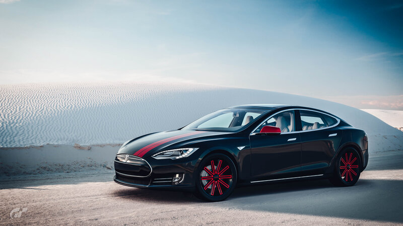 Black Tesla Model S — Serene, Afternoon