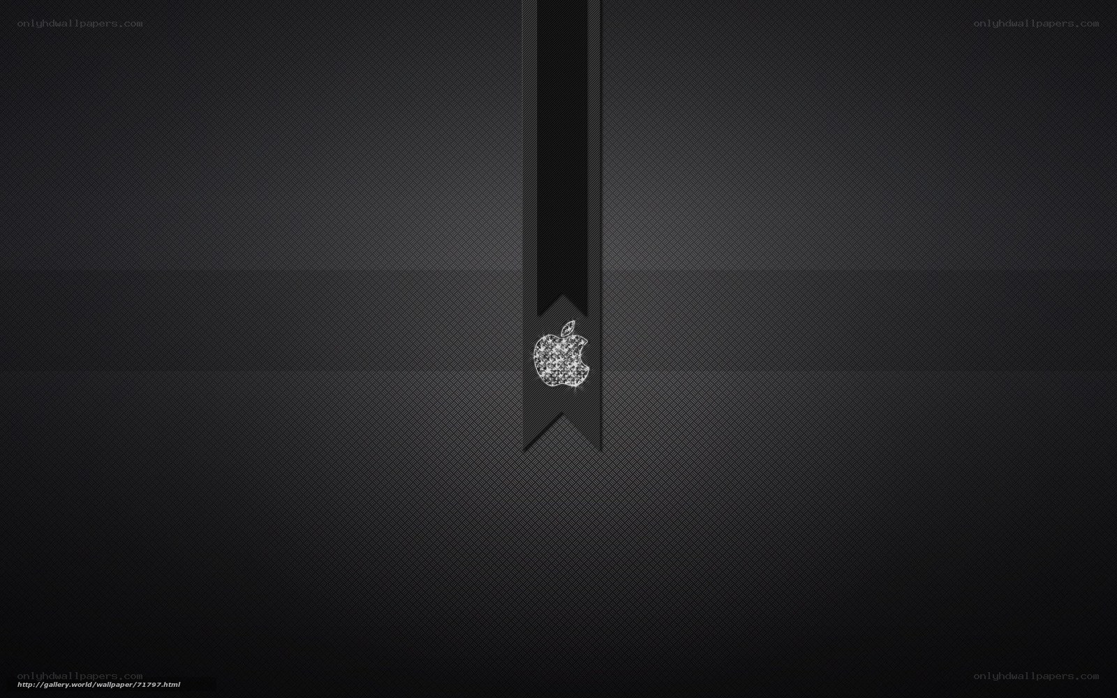black textured apple logo
