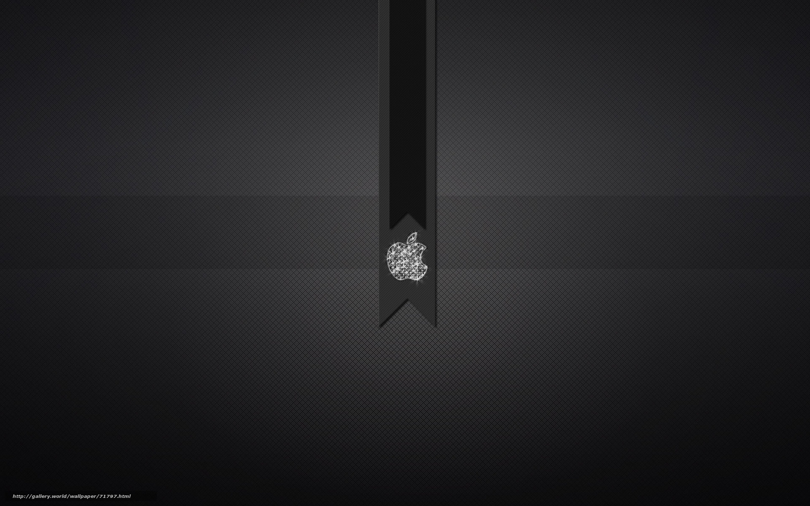 black textured apple logo