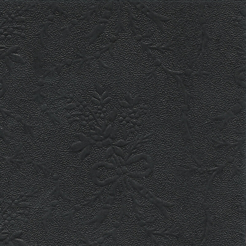 black textured fabric pattern