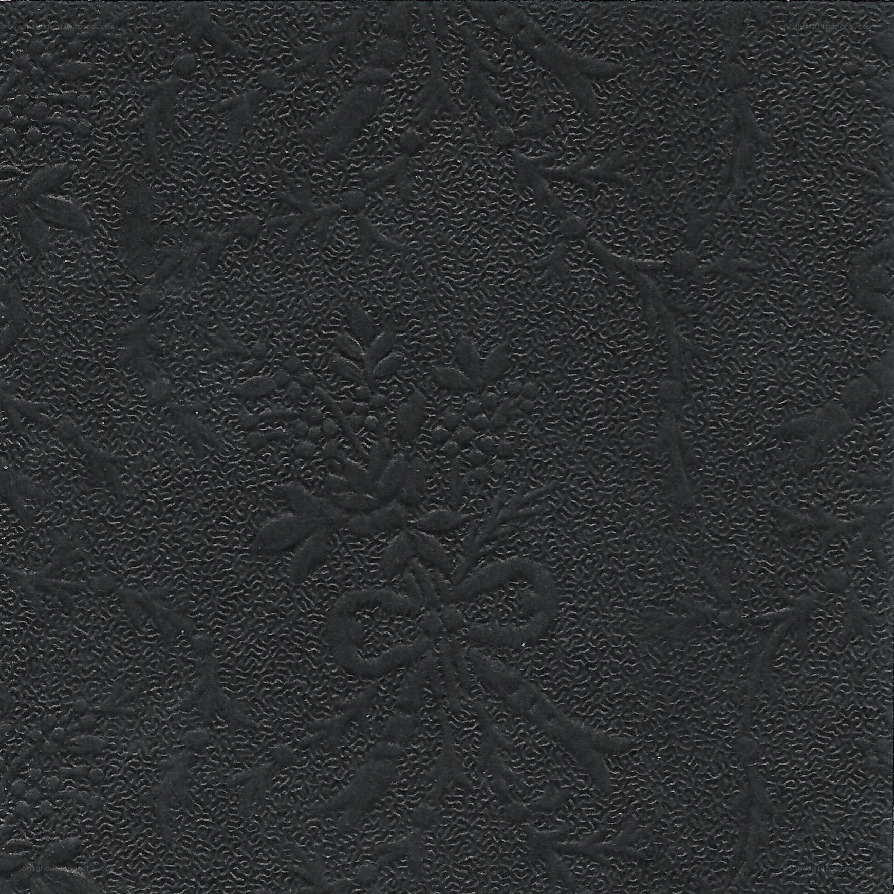 black textured fabric pattern