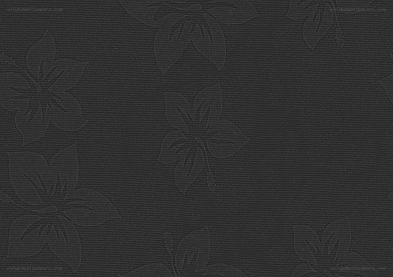 black textured fabric with floral pattern