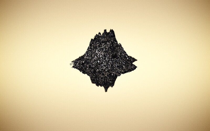 Black Textured Shape
