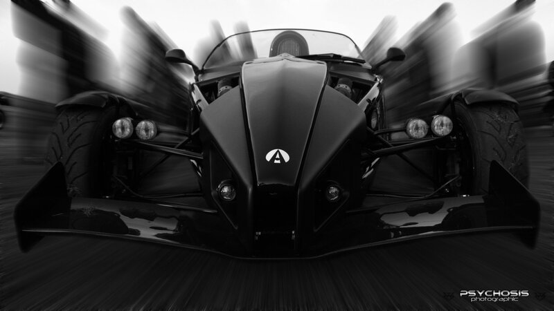 Black Three-wheeled Car — Dynamic