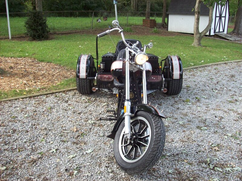 Black Three-wheeled Motorcycle — Calm, Afternoon