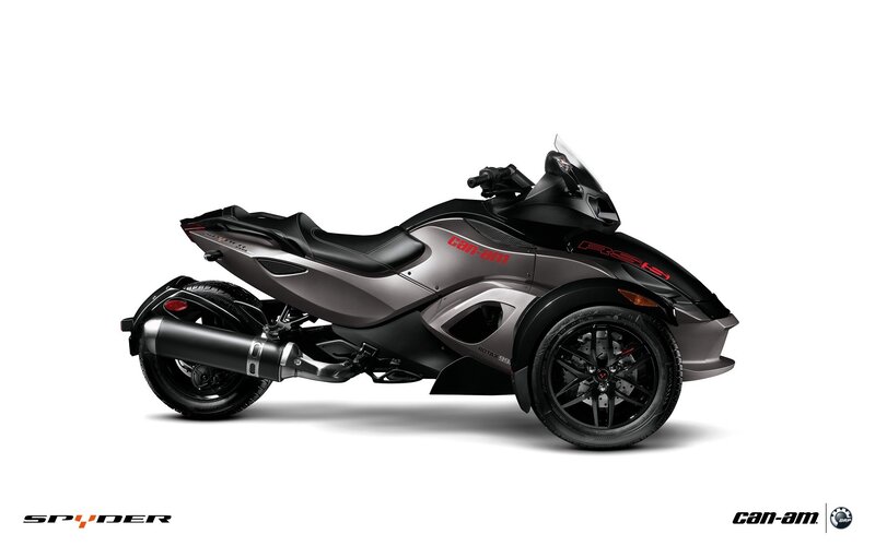 Black Three-wheeled Motorcycle — Neutral, Photograph, Seat, Windshield
