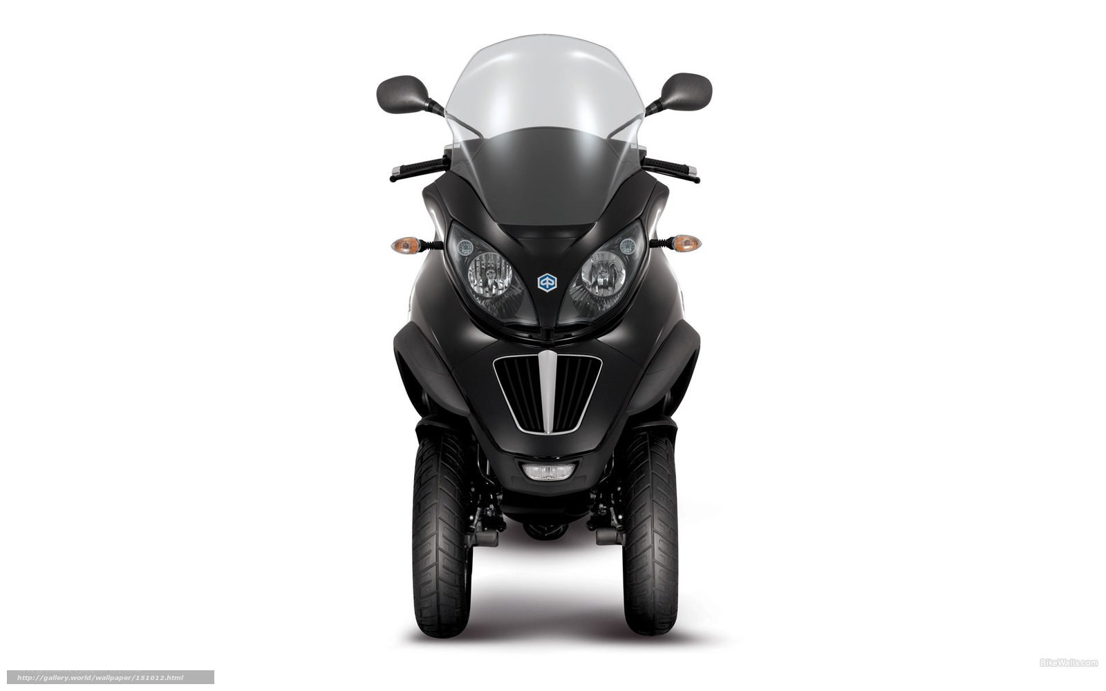 black three-wheeled scooter