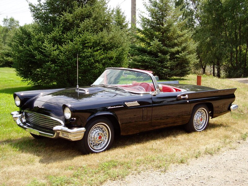 Black Thunderbird convertible