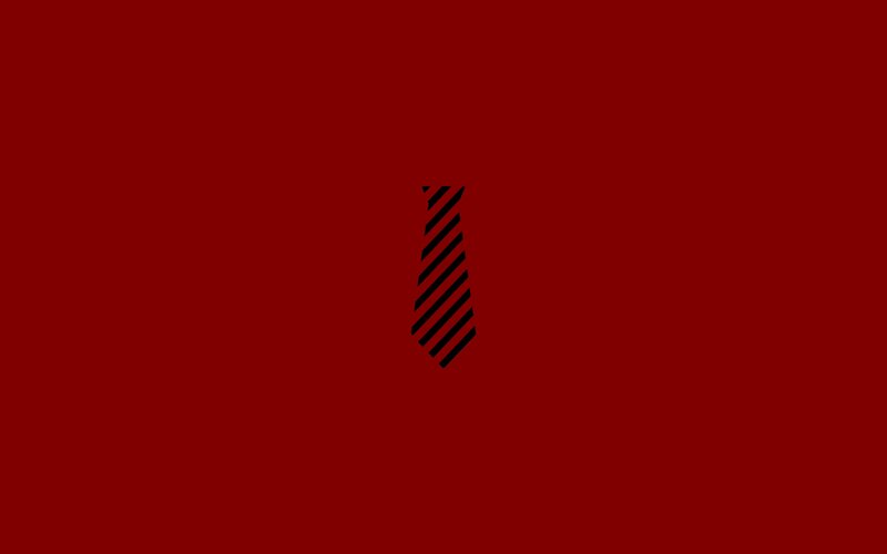 black tie on red background