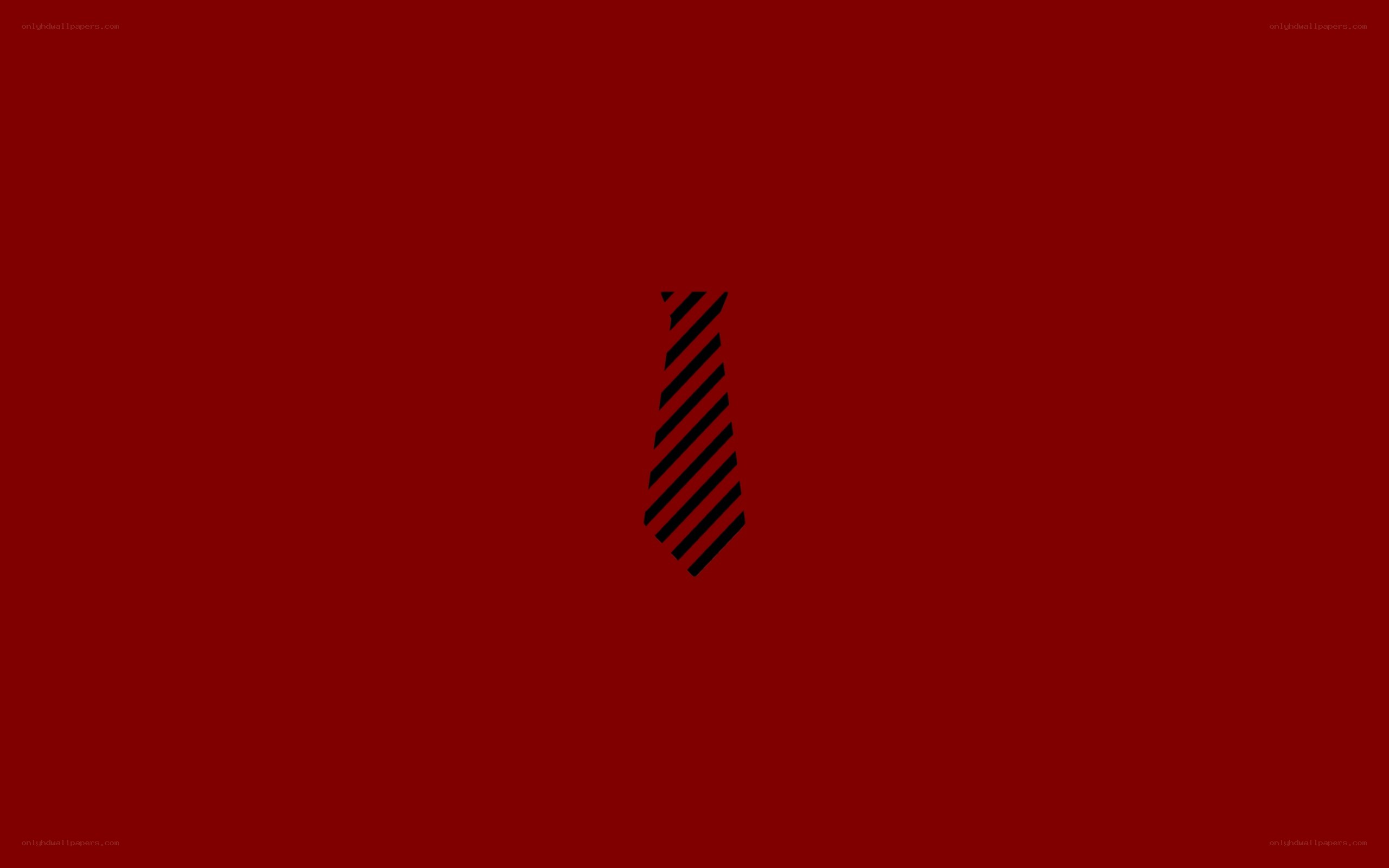 black tie on red background
