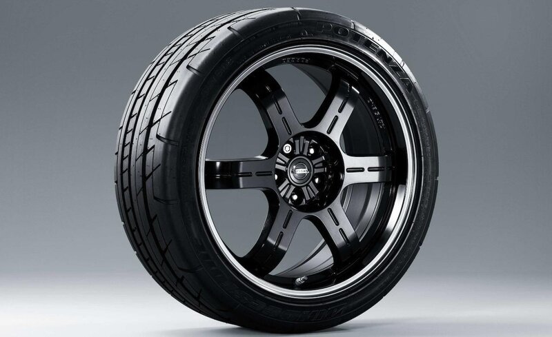 Black Tire and Wheel