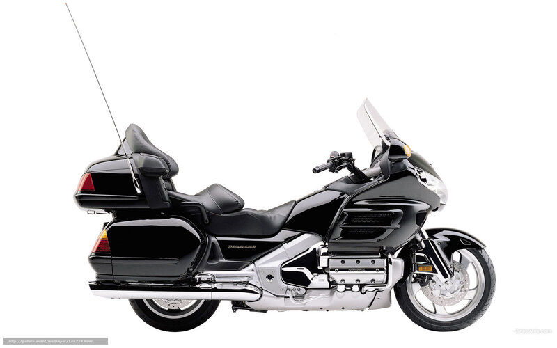 black touring motorcycle