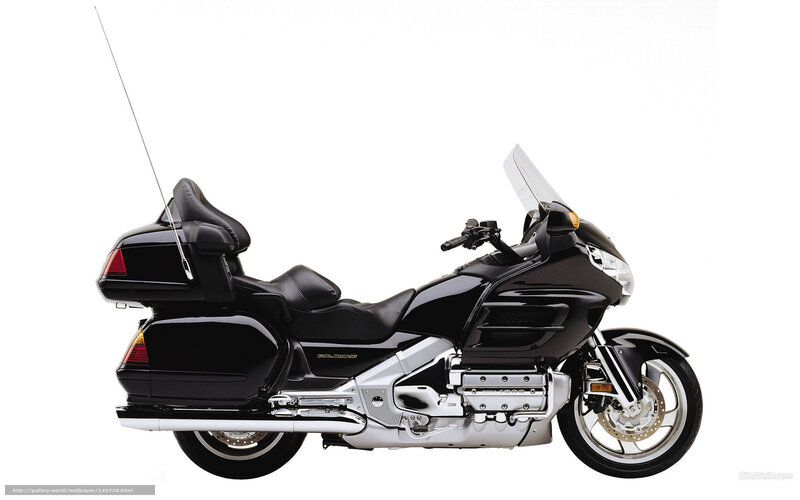 black touring motorcycle
