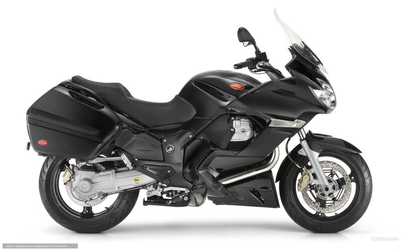 black touring motorcycle