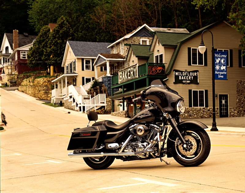 Black Touring Motorcycle — Calm
