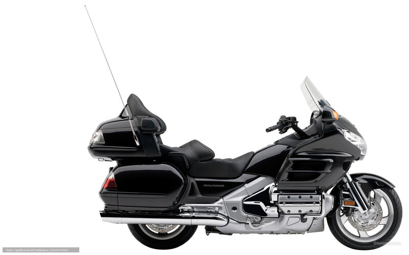 Black Touring Motorcycle — Neutral, Photograph, Antenna