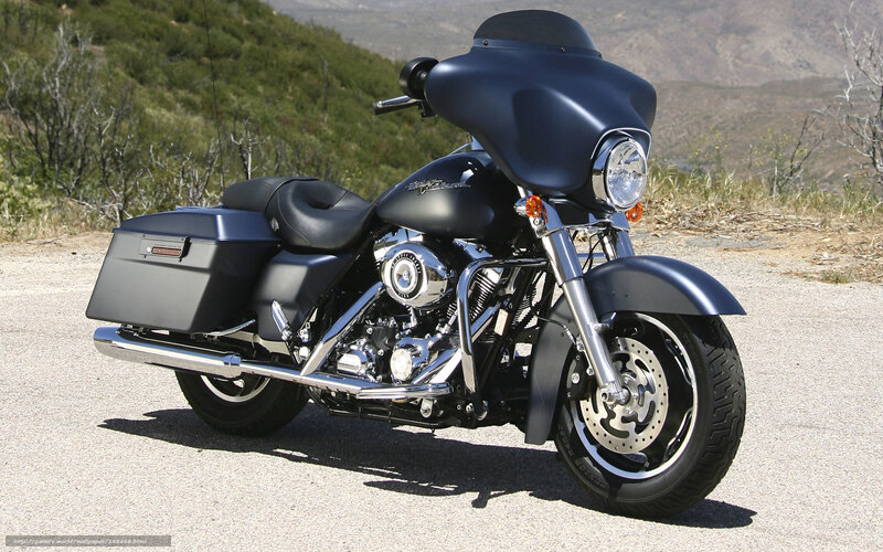 Black Touring Motorcycle — Serene, Afternoon, Photograph, Mountains, Road