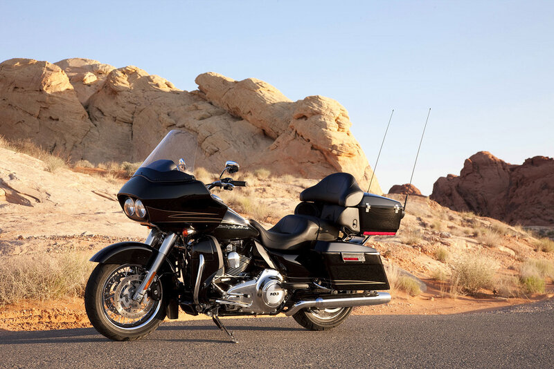 Black Touring Motorcycle — Serene