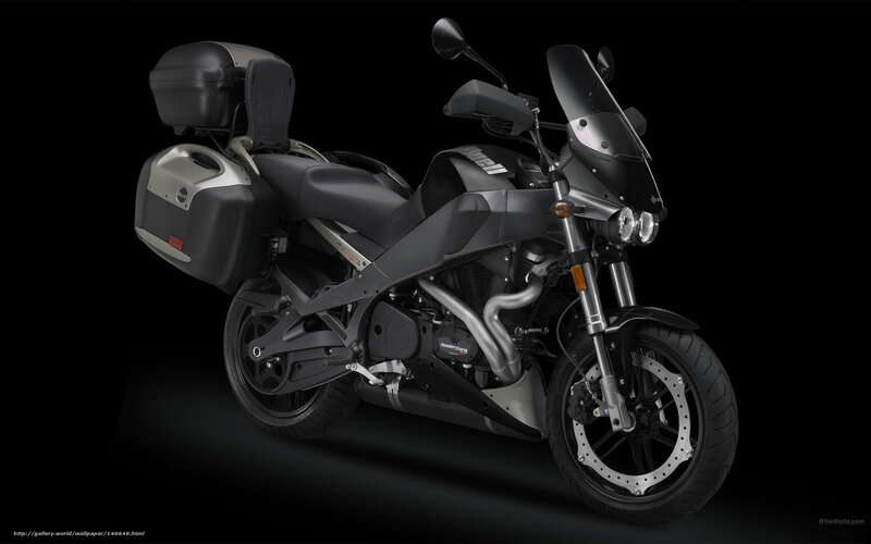 black touring motorcycle