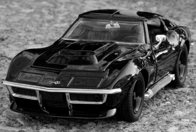 Black Toy Car — Dramatic