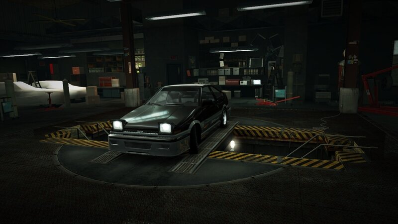 Black Toyota Ae86 — Dark