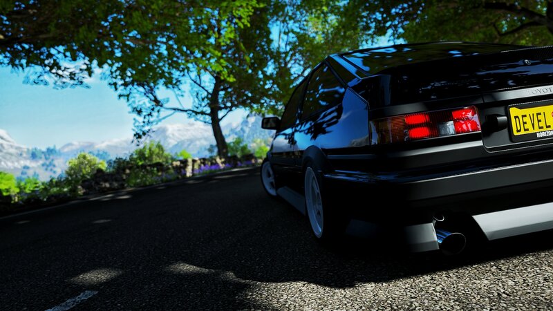 Black Toyota Ae86
