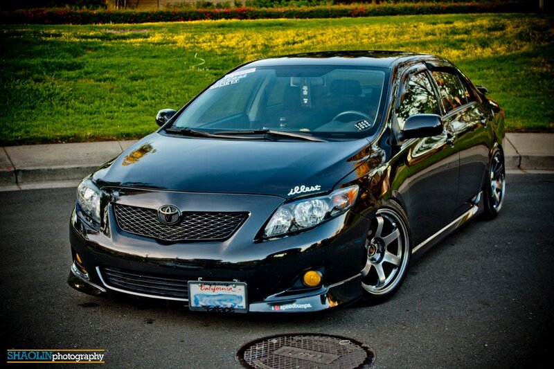 black toyota corolla sedan