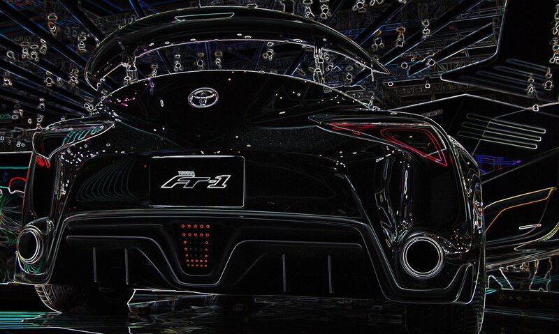 Black Toyota FT-1 Car