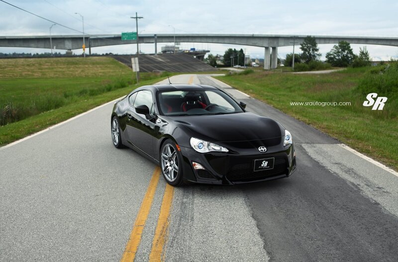 Black Toyota GT86 on a road