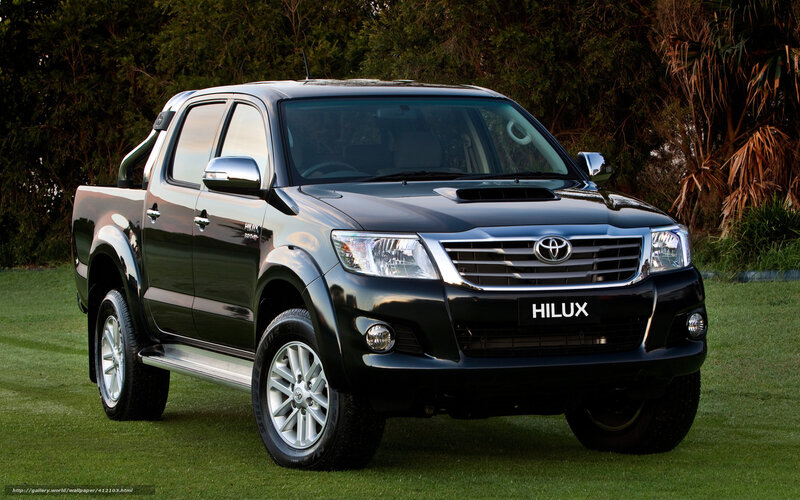 Black Toyota Hilux Pickup